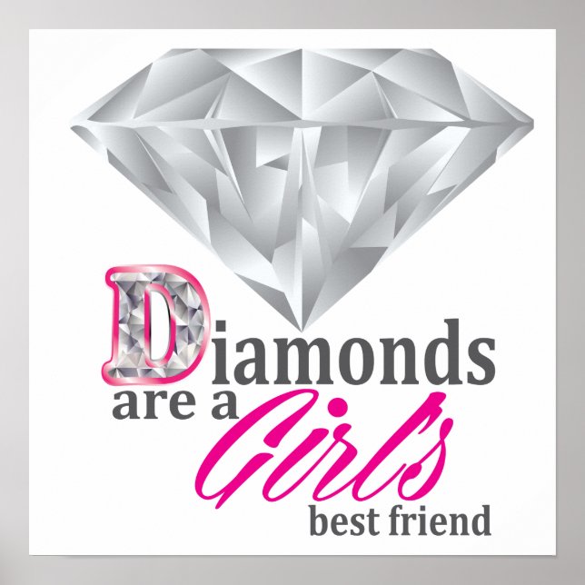 Poster Les diamants sont le meilleur ami d'une fille (Devant)