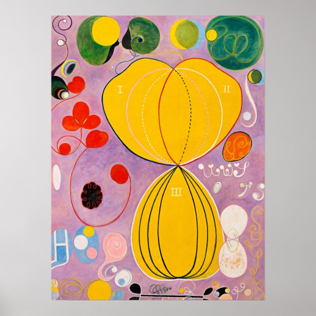 Poster Les dix plus grandes, no 7, adultes par Hilma af K (Devant)
