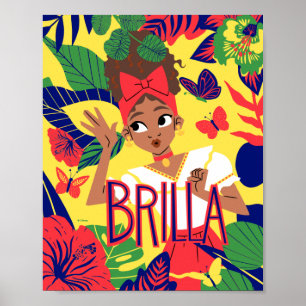 Poster Les Dolores d'Encanto   Graphique floral