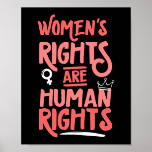 Poster Les droits des femmes féministes sont des droits h