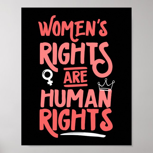Poster Les Droits Des Femmes Sont Des Droits De L'Homme L (Devant)