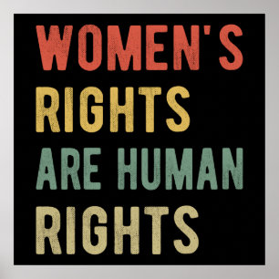 Poster Les droits des femmes sont des droits humains I