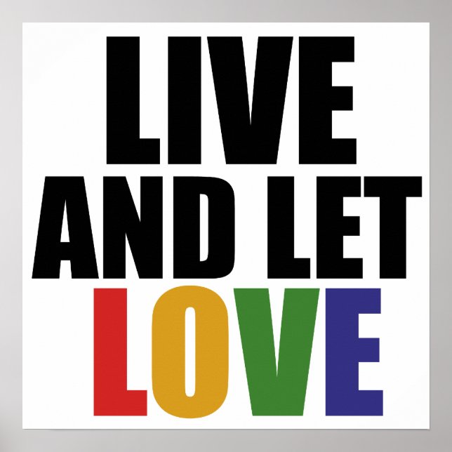 Poster Les droits homosexuels d'AMOUR sont égaux (Devant)