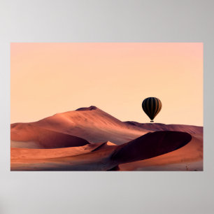 Poster Les dunes de la Namibie en parc national de