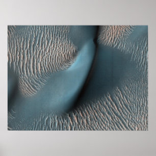 Poster Les dunes de sable de Mars