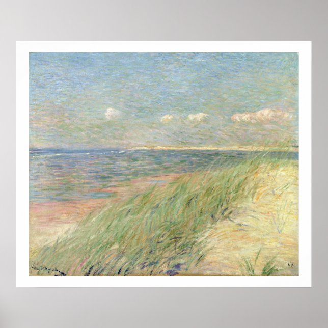 Poster Les Dunes du Zwin, Knokke, 1887 (huile sur toile) (Devant)