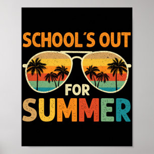 Poster Les Écoles Pour L'Été Dernier Jour De L'École Ense