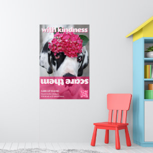 Poster Les effrayer avec gentillesse 