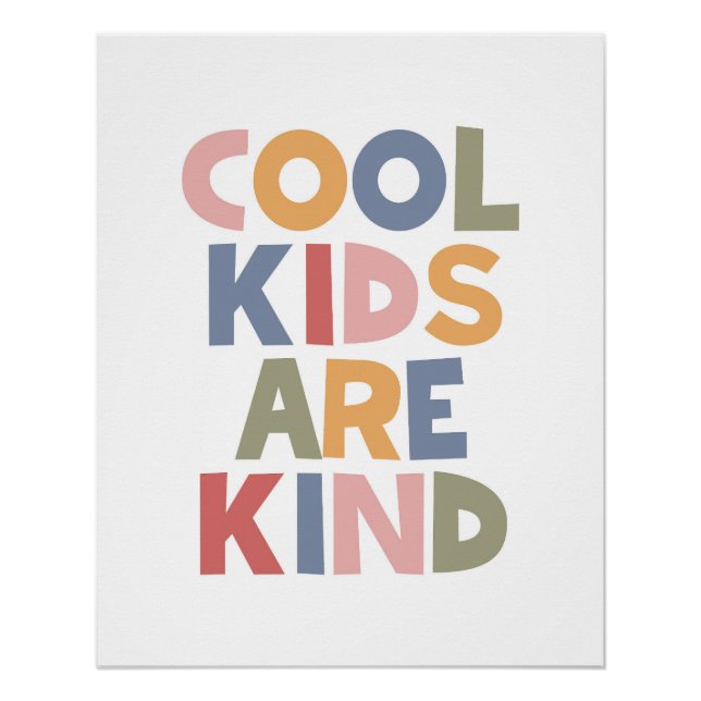 Poster Les Enfants cool Sont Gentils (Devant)