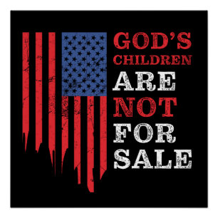 Poster Les enfants de DIEU ne sont pas à vendre - Freedom