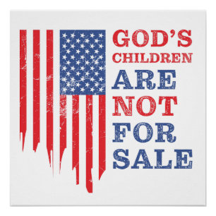 Poster Les enfants de DIEU ne sont pas à vendre - Freedom