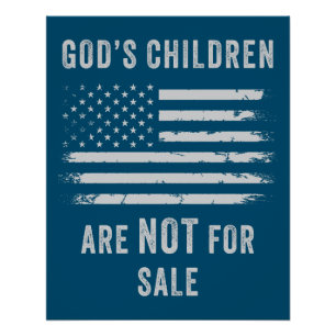 Poster Les enfants de DIEU ne sont pas à vendre - Freedom
