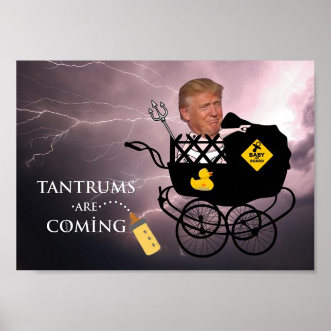 Poster Les ennuis arrivent / Anti Trump, (Devant)