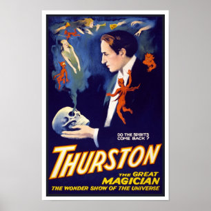 Poster Les esprits reviennent-ils ?, 1914. Magicien vinta