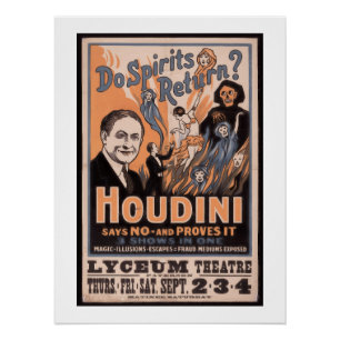 Poster Les esprits reviennent-ils ? Houdini dit non