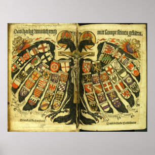 Poster Les Etats du Saint Empire Romain Jost de Negker