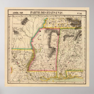 Poster Les Etats-Unis, Amérique 56