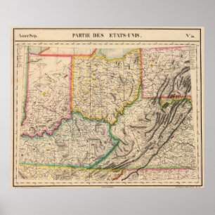Poster Les Etats-Unis, Amérique en septembre 50