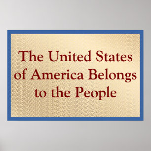 Poster Les États-Unis appartiennent au peuple