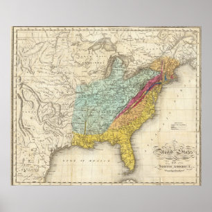 Poster Les Etats-Unis de l'Amérique du Nord