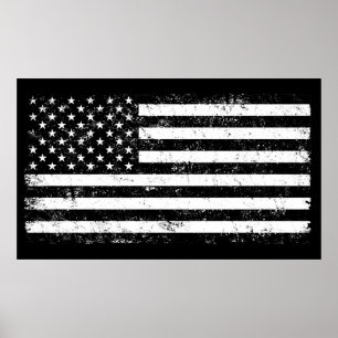 Poster Les Etats-Unis diminuent, noir et blanc