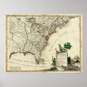 Poster Les Etats-Unis et le Canada