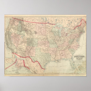 Poster Les Etats-Unis et les territoires 2