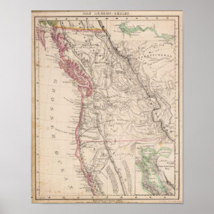 Poster Les Etats-Unis occidentaux