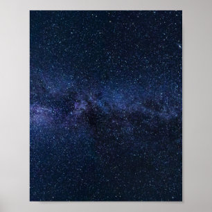 Poster Les étoiles dans la voie lactée