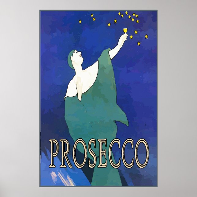 Poster Les Étoiles De Verre Vin De Prosecco (Devant)