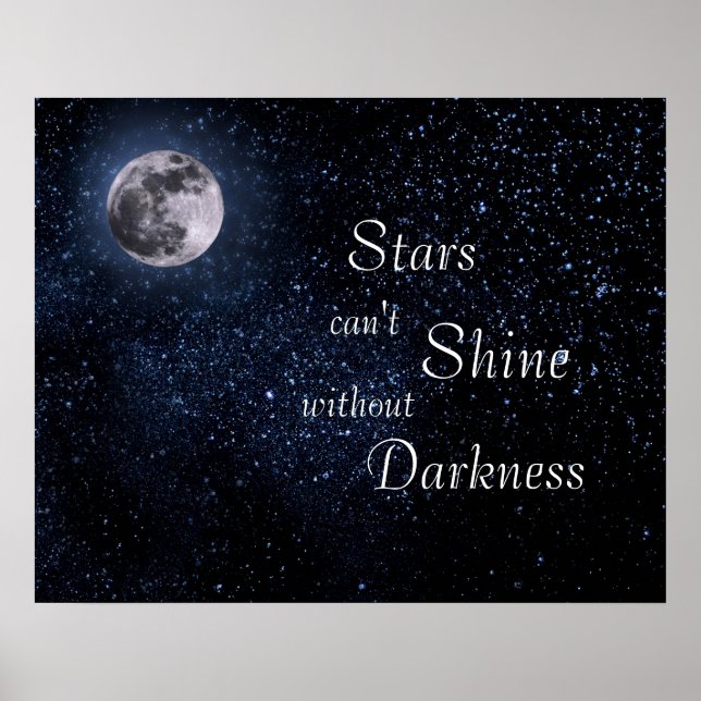 Poster Les étoiles ne peuvent briller sans ténèbres (Devant)