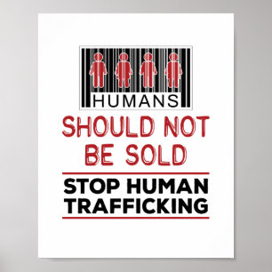 Poster Les Êtres Humains Ne Devraient Pas Être Vendus A