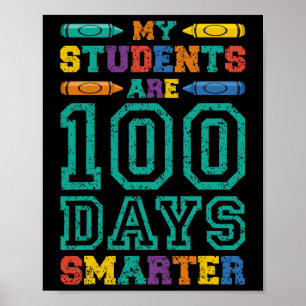 Poster Les Étudiants Sont 100 Jours Smarter School Les En