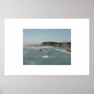 Poster Les falaises de Manomet Point, Plymouth, MA