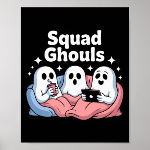 Poster Les fantômes de l'équipe correspondent à l'Hallowe