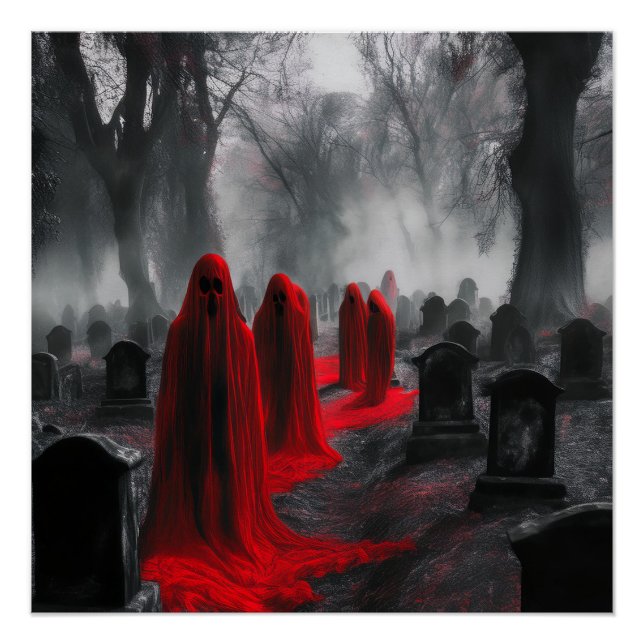 Poster Les Fantômes Rouges Se Sont Rassemblés Dans Le Cim (Devant)