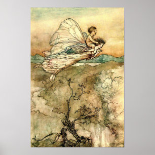 Poster Les Féeries d'Arthur Rackham en vol