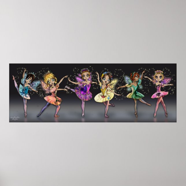 Poster Les fées de ballet de beauté couchage (Devant)