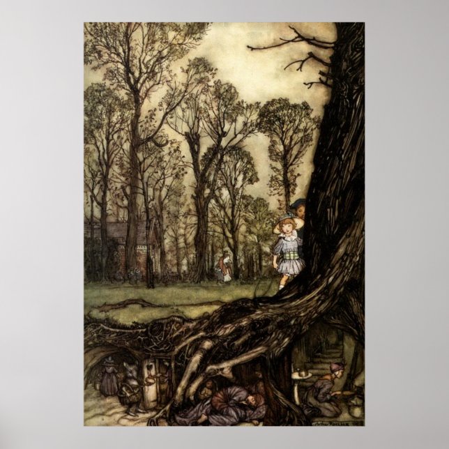 Poster Les fées se cachent plus ou moins jusqu'au crépusc (Devant)