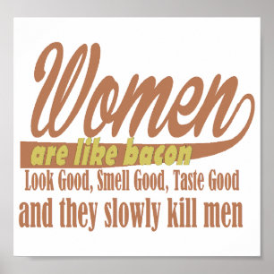 Poster Les femmes aiment le lard