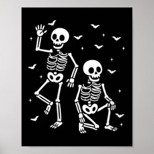 Poster Les femmes amusantes Halloween Trump Squelette Tru