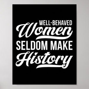 Poster Les femmes bien conduites font rarement l'histoire