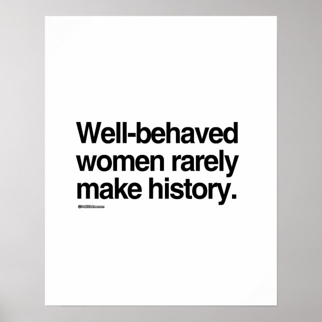 Poster Les femmes bien conduites font rarement l'histoire (Devant)