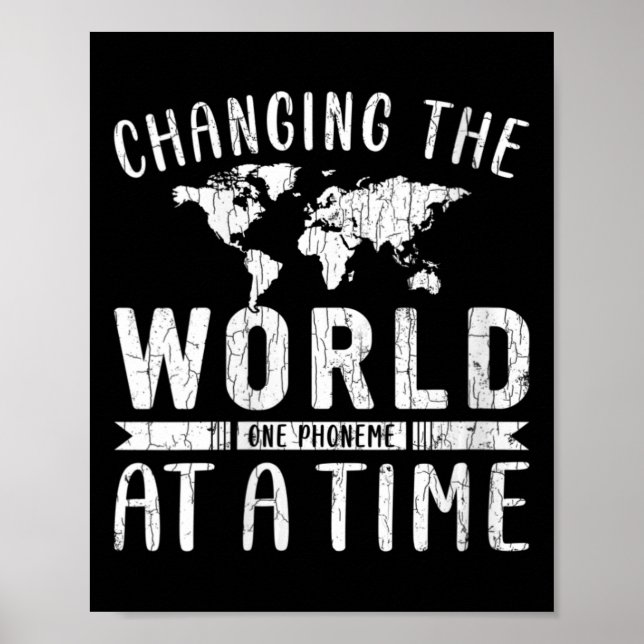 Poster Les Femmes Changent Le Monde Drôle Dyslexique Dysl (Devant)