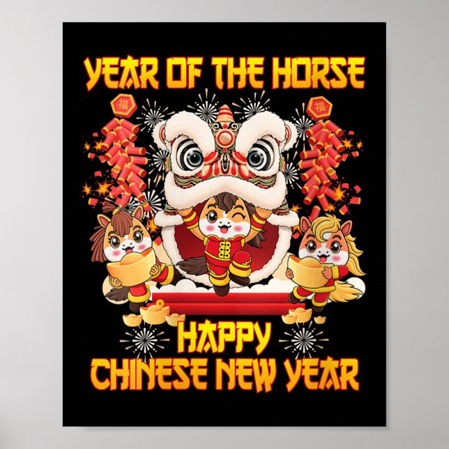 Poster Les Femmes Joyeuses Du Nouvel An Chinois 2026 Anné (Devant)