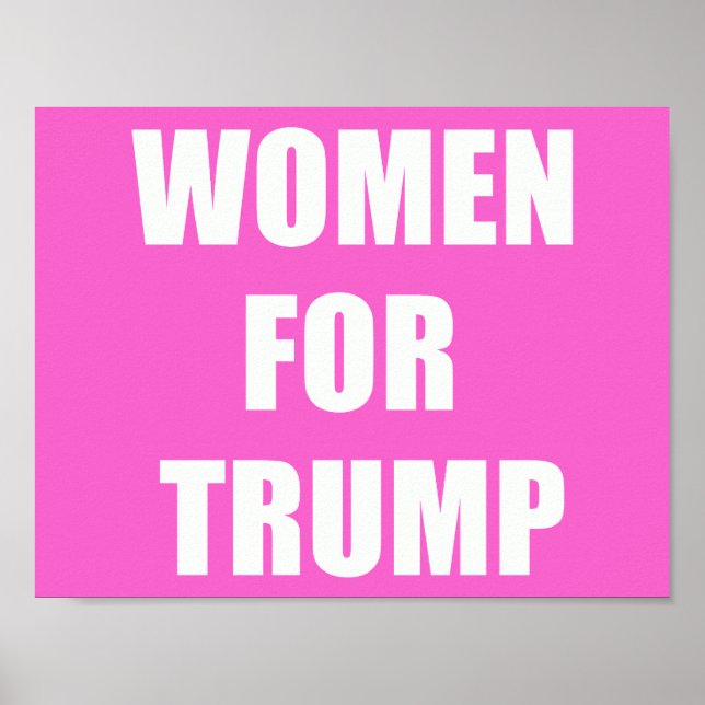 Poster Les femmes pour Trump (Devant)