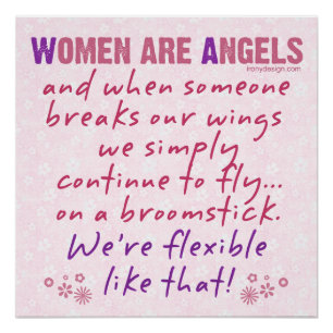 Poster Les femmes sont des citations d'anges