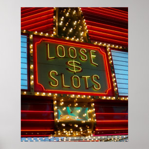 Poster Les fentes lâches se connectent le casino, Las