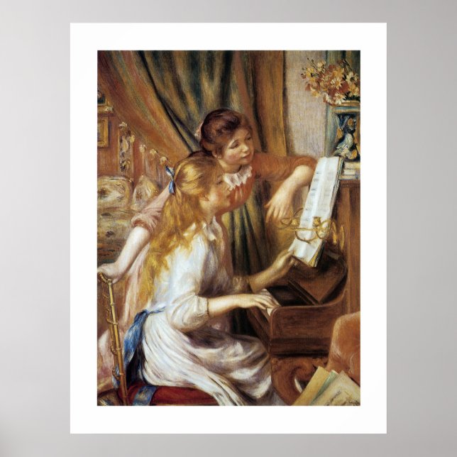 Poster Les filles au piano (Devant)