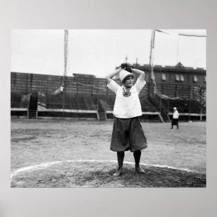 Poster Les filles de baseball, 1913